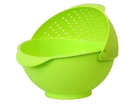 Bol cu strecuratoare otello, domotti, 3 l, plastic, verde