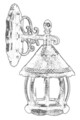 Lampa de exterior, Avonni, 685AVN1223, Plastic ABS, Maro