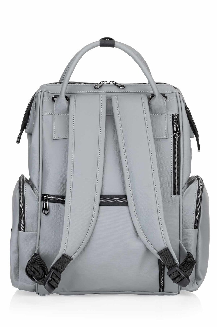 Ghiozdan multifunctional pentru mamici, Wallxpert, Luxella, Gri - imagine 4