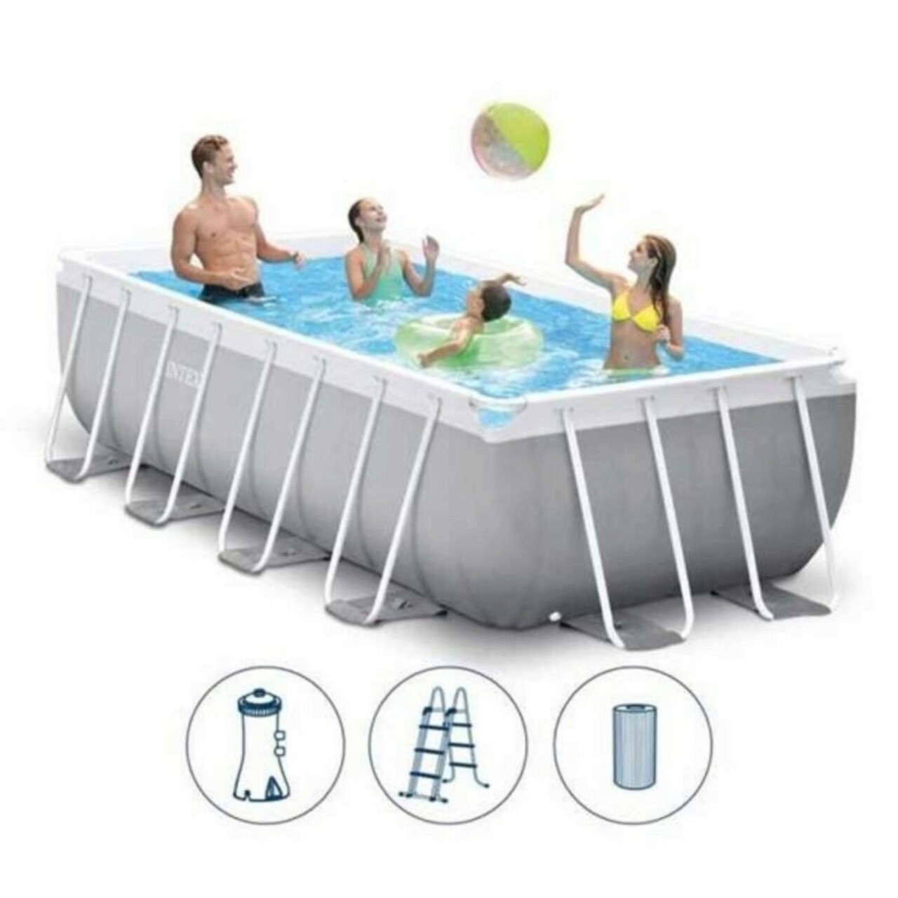 Piscina Prism Frame Intex, 400x200x100 cm, 6836 L, PVC