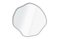 Oglinda decorativa, Lumisfera, Bowed 40 x 40, 40x40 cm, Cadru MDF, Argintiu