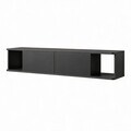 Comoda TV, Hanah Home, Twist, 160x29x29 cm, Antracit