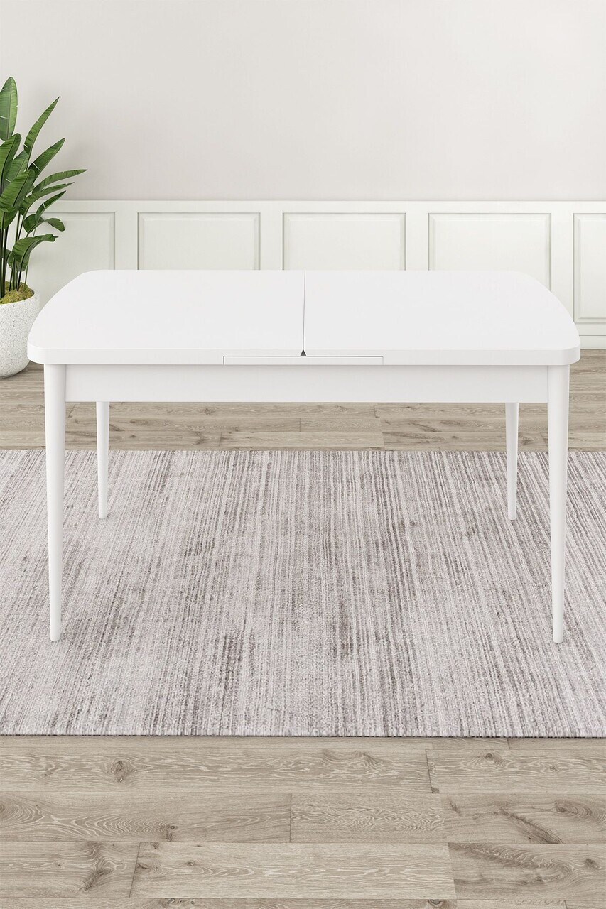 Masa extensibila, Hanah Home, Eta, 80x78x132 cm, Alb
