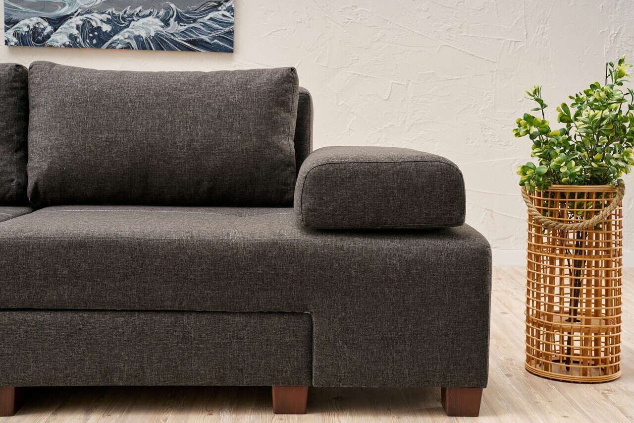 Canapea extensibila 3 locuri, Atelier del Sofa, 613LFS1116, Antracit — imaginea 4