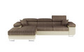 Coltar extensibil stanga 4 locuri ELTAP, Armd-16, Armando, 289x203x85 cm, lemn/poliester, bej/bej deschis