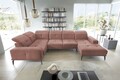 Coltar stanga 6 locuri ELTAP, LT-24NU, Neviro, 350x201x77 cm, lemn/poliester, roz