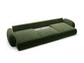Coltar panoramic extensibil 5 locuri, Tonale, Cosmopolitan Design, 362x149x88 cm, catifea, verde army