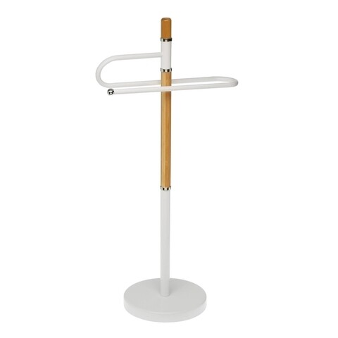 Suport de prosoape selina, versa, 37.5x22x75.5 cm, bambus/fier