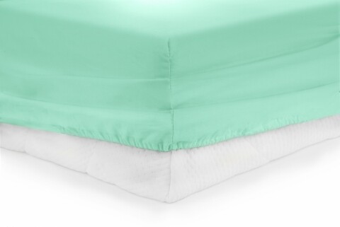 Cearceaf de pat cu elastic Turquoise Heinner, 160×200 cm, 100% bumbac, turcoaz