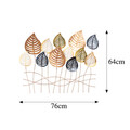 Decoratiune de perete, Lilac, Metal, Dimensiune: 76 x 64 cm, Multicolor