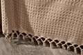Cuvertura Double Pique, 220x240 cm, 100% bumbac, Lotus, Whitney, cappuccino