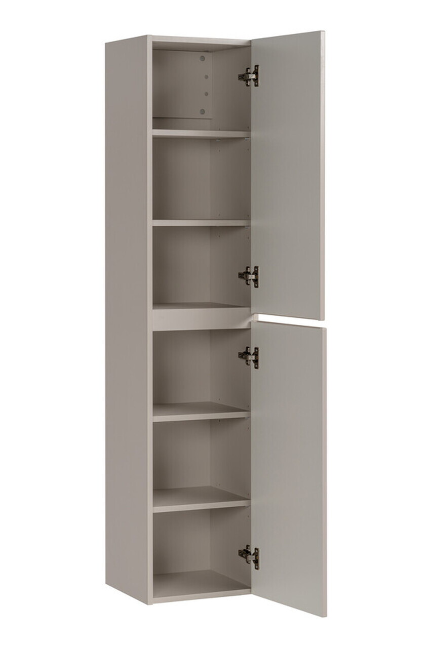 Set mobilier baie Iconic Cashmere 100 cm, dulap inalt, masca cu lavoar si oglinda, Comad, MDF/PAL, casmir - view 3