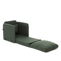 Canapea extensibilă cu 1 loc, Futon, 859FTN2883, Metal , Verde