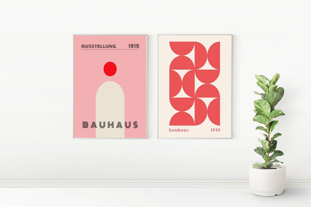 Set 2 tablouri decorative Mp2-00103 Imprimare digitala Multicolor