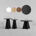 Set masute de cafea, Neostill, Mushroom 3, PAL, Negru