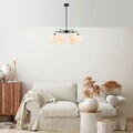 Lustra, Fulgor, 942FLG1359, Metal, Alb/Negru
