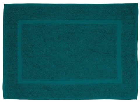 Covoras de baie, Wenko, Paradise Dark Green, 50 x 70 cm, bumbac, verde