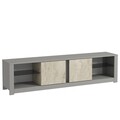 Comoda TV, Inarch, Aydos, Gri / Travertin