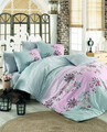 Lenjerie de pat pentru o persoana (FR), Azra - Grey, Pearl Home, Bumbac Ranforce