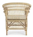 Scaun Josefina, Bizzotto, 79 x 72 x 86 cm, ratan/bumbac, natural