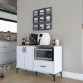 Dulap multifunctional, Rani, JE161, Alb/Maro