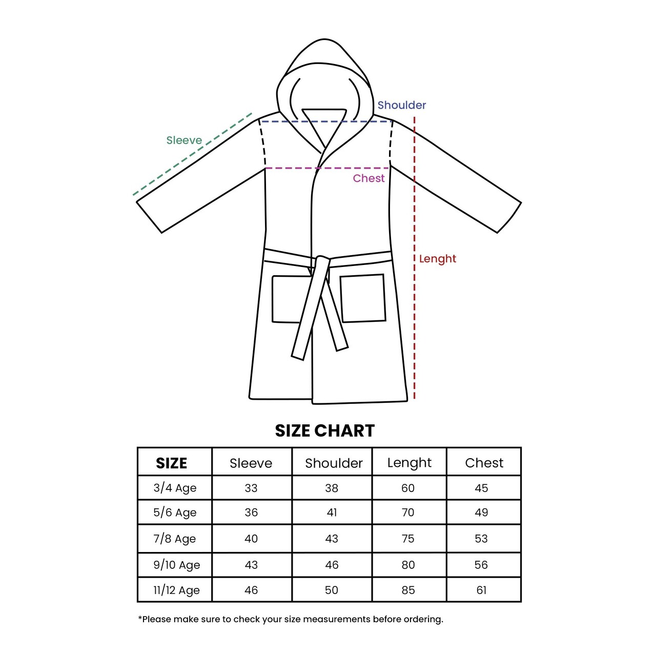 Halat de baie pentru copii, L'essentiel Maison, Muslin, Galben - imagine 5