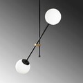 Lustra, Opviq, 892OPV1931, Metal, Alb/Negru