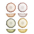 Set 4 boluri, Bloomingville, Kana, 12x4.5 cm, 120 ml, sticla, multicolor