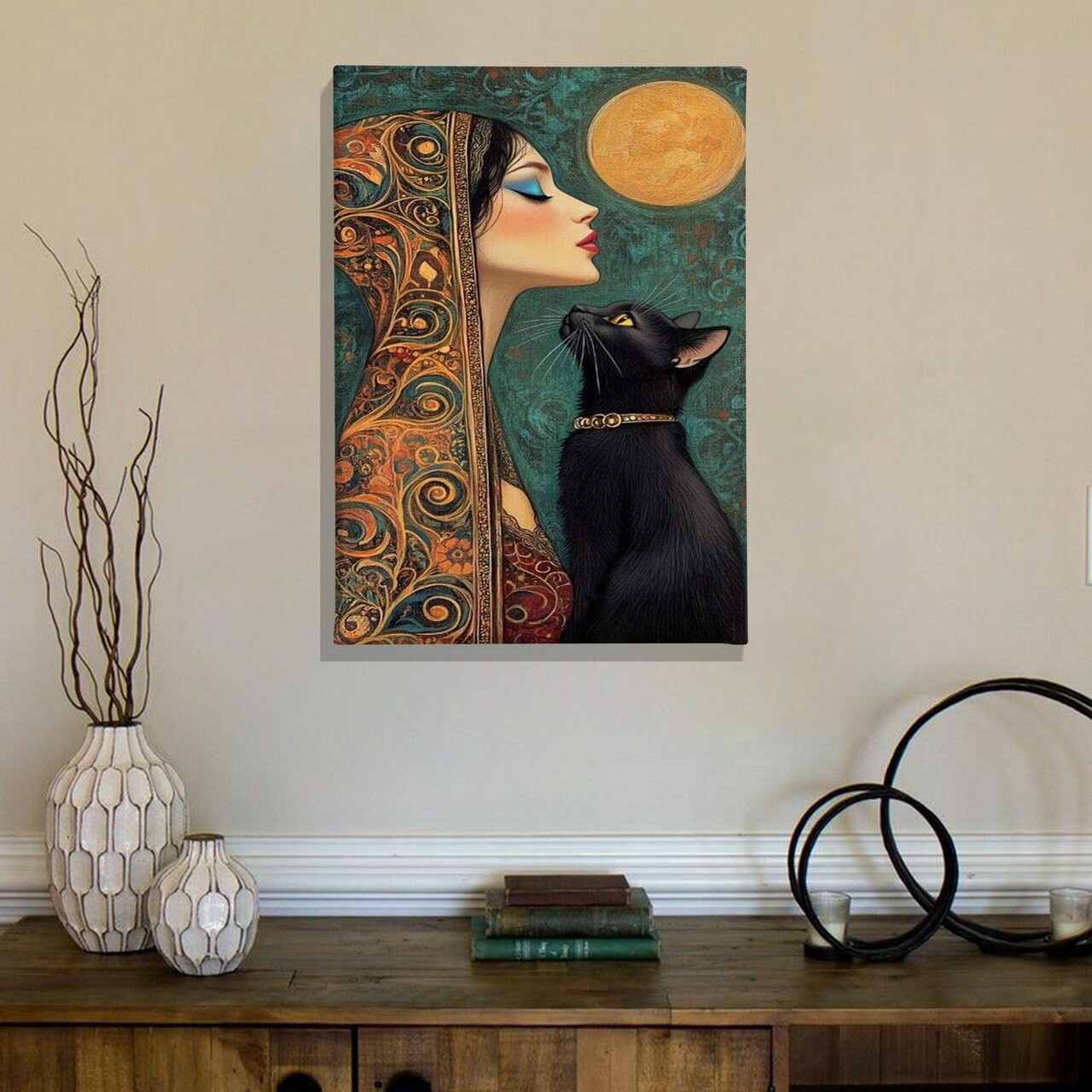 Tablou decorativ ASR_CNV25-19 Cadru: 100% lemn (Grosime: 2 x 3 cm) Multicolor