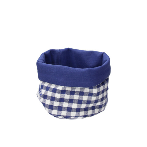 Cos pentru paine Vichy Blu, Andrea Fontebasso, 18x16.5 cm, bumbac, multicolor