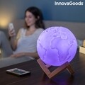Lampa LED RGB reincarcabila Planeta Pamant Worldy InnovaGoods