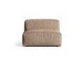 Modul pentru canapea, 1 loc, Martina-120, Micadoni Home, 92x106x75 cm, catifea, bej inchis