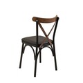 Scaun, Vella, Oliver Chair, 46x87x48 cm, PAL, Negru
