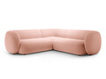 Coltar simetric 5 locuri, Kate, Micadoni, 252x252x76 cm, catifea, roz