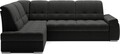 Coltar extensibil stanga 3 locuri ELTAP, LT-04FL, Sado, 272x192x95 cm, lemn/poliester, gri inchis