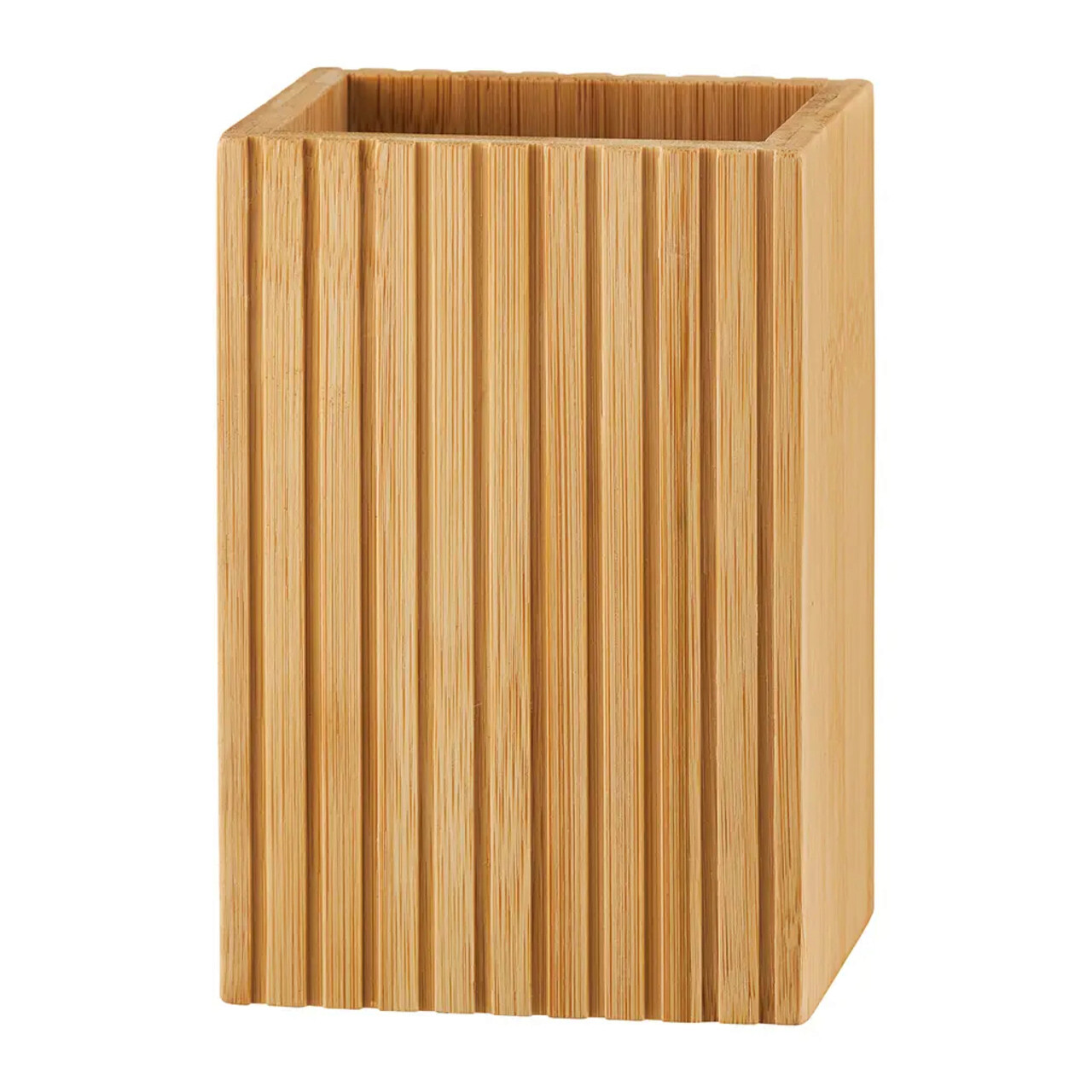 Suport periute de dinti Bamboo, Jotta, 8 x 6 x 10 cm, bambus, maro