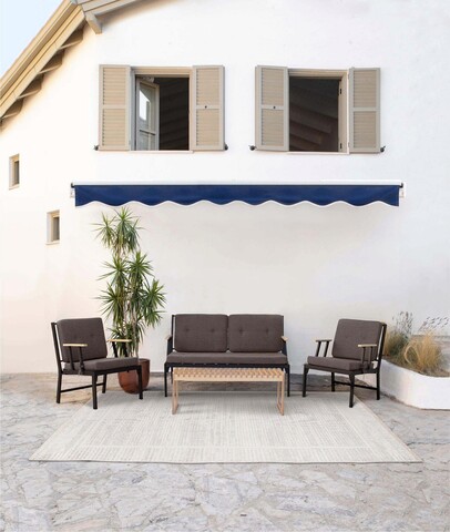 Canapea de gradina cu 2 locuri, elliott, 600500, maro