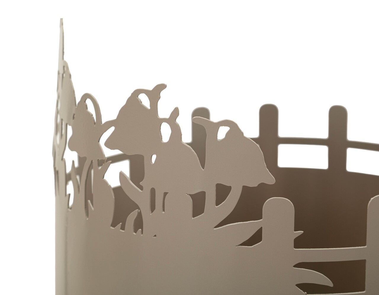 Set 2 suporturi pentru ghivece, Mauro Ferretti, Flower, 27x27x79 cm, metal, gri/auriu - imagine 3