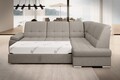 Coltar extensibil dreapta 3 locuri ELTAP, RT-07PO, Sado, 272x192x95 cm, lemn/poliester, gri