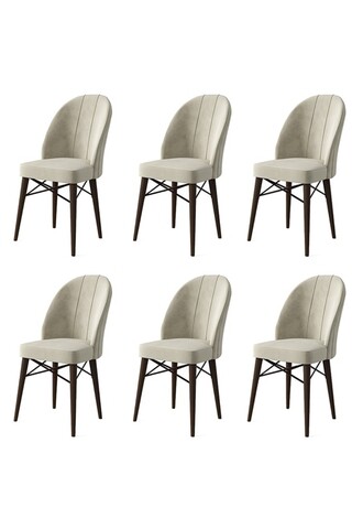 Set de scaune, Charlotte, Ritim, Metal, Crem/Maro