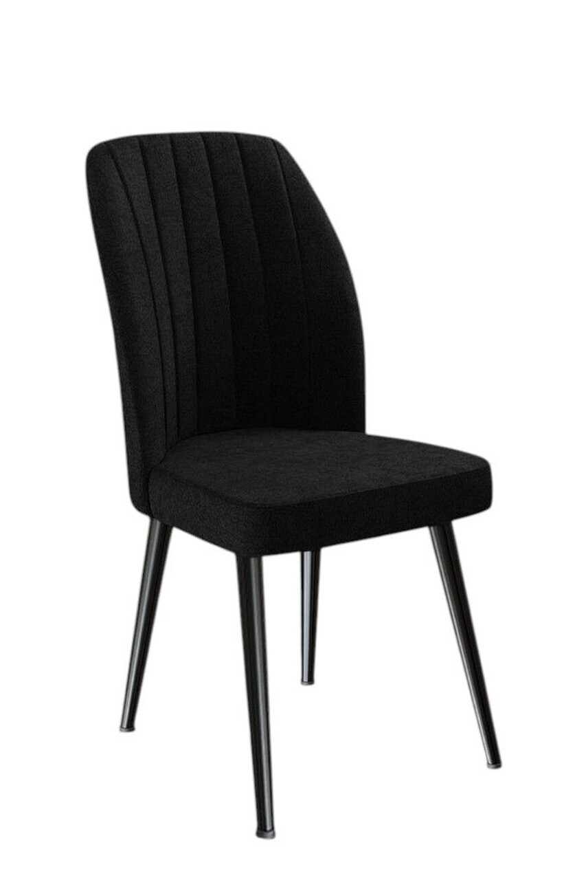 Set scaune 2 piese, Hanah Home, Platinum, Negru — imaginea 2
