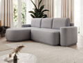 Coltar extensibil stanga 4 locuri ELTAP, Aurumm, 285x180x92 cm, lemn/poliester, gri inchis