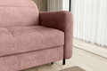Coltar extensibil stanga 3 locuri ELTAP, LT-24TOU, Gomsi, 228x165x100 cm, lemn/poliester, roz