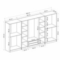 Dulap pentru haine, Hanah Home, Nisa, 360x210x52 cm, Dore