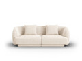 Canapea 2 locuri, Tulum, Cosmopolitan Design, 180x90x70 cm, tesatura chenille, bej deschis