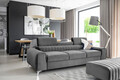 Canapea extensibila 3 locuri, ELTAP, SO-LAU-04NU, Laurence, 261x97x105 cm, lemn/poliester, gri