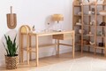 Birou, Howard, Nala 130, 130x73 cm, Corp din 100% lemn de frasin, Natural