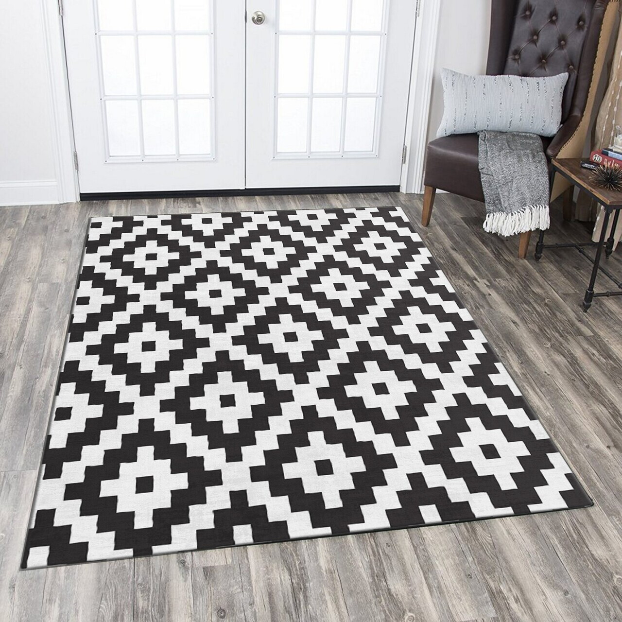 Covor, csbrghl-160, 100x140 cm, Poliester, Multicolor