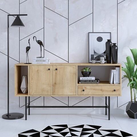 Consola, Elegance, Freya, Stejar safir / negru