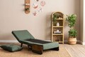 Canapea extensibilă cu 1 loc, Futon, 859FTN2339, Metal , Verde